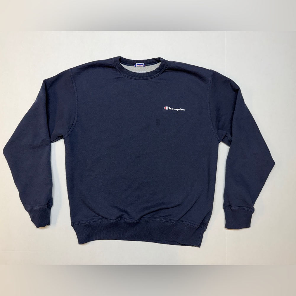 Vintage Champion Navy Blue Men’s Large Crewneck Sweatshirt